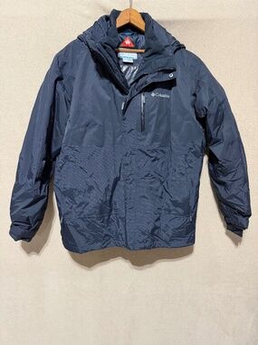Columbia Rural Mountain II 3-in-1 Ski Jacket Men's L Black Omni-Heat